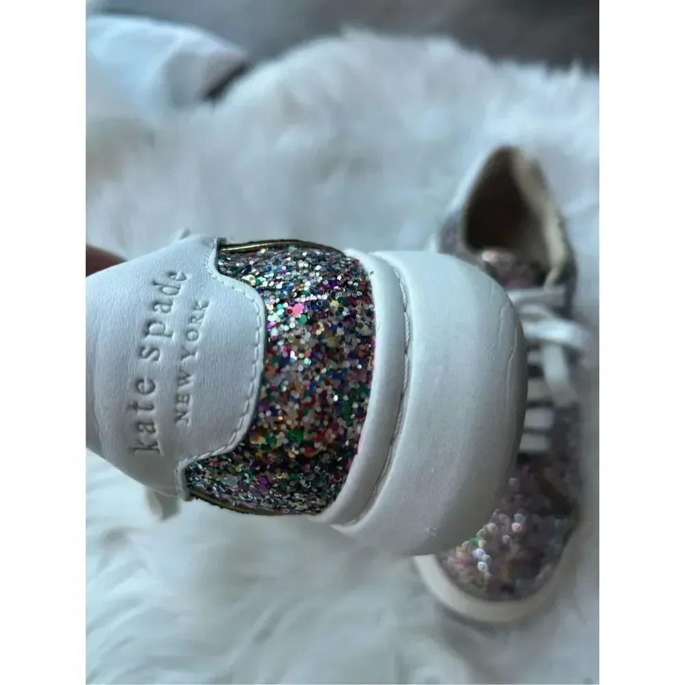 Kate Spade New York Women's Lift Glitter Sneakers Multicolor Size 5B